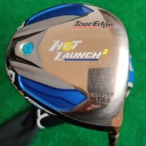 Tour Edge Hot Launch 2 RH 10.5° Driver Offset Bassara Lite Flex w Head Cover